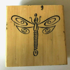 Wood/Rubber Stamp Dragon Fly Bug