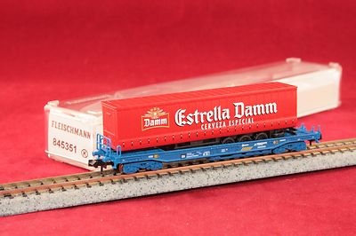 Fleischmann 845351 RENFE Taschenwagen ''Estrella Damm''/OVP/Neu
