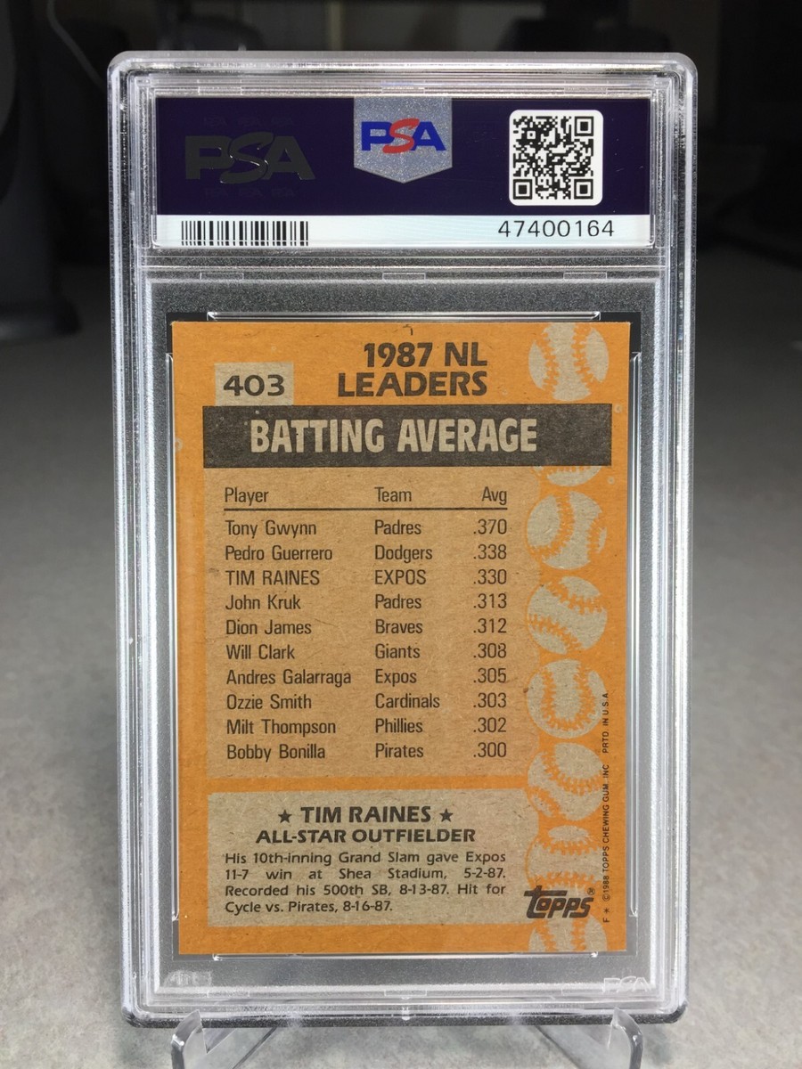 2017 Topps Rediscover Ultimate Card Giveaway Buyback Tim Raines