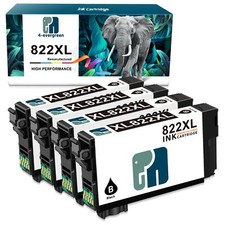 4PK 822XL T822XL Ink Cartridge Premium For Epson WorkForce Pro WF-3820 WF-4820