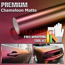 【Chameleon】 Purple Gold Matte Color Change Sticker Decal Car Vinyl Wrap Sheet