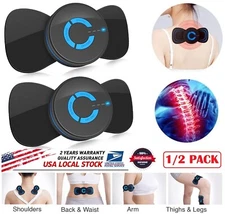 2 × Electric Neck Back Massager Relief Pain EMS Cervical Massage Patch Gifts USA