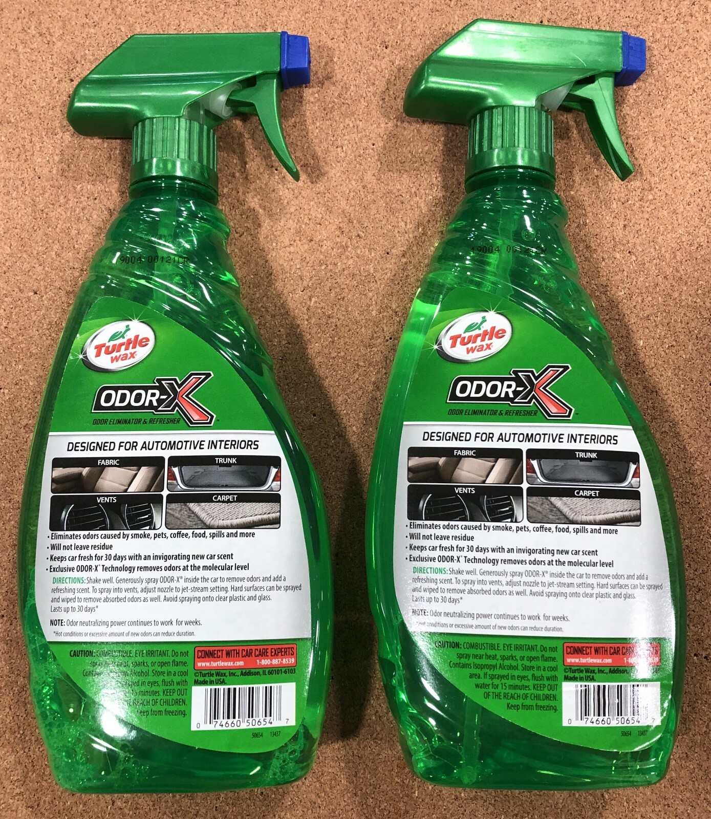 2 Turtle Wax Power out Odorx Odor Eliminator & Refresher 23 fl oz each