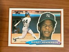 1988 Topps Big #165 Rickey Henderson New York Yankees HOF