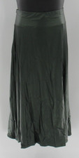 SHEIN Plus Size Women Split Thigh Hunter Green Solid Faux Leather Skirt 2XL NWOT