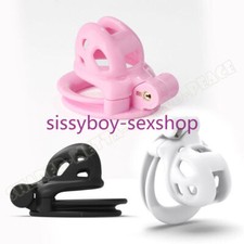 New Male Chastity Device Super Mini Cage with 4 Ring Cage Chastity Lock Device