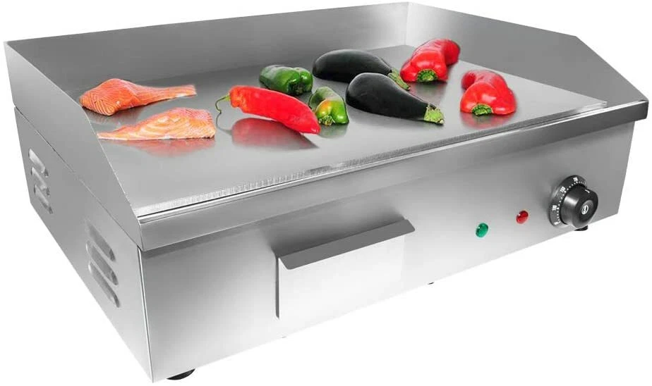 ALDKitchen Flat Top Griddle Teppanyaki Grill with One Thermostat Commercial 110V