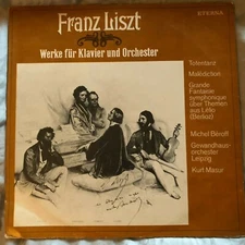 Liszt~Werke Fur Klavier Und Orchester~1981 Eterna~German GDR IMPORT Stereo LP