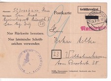 Geb&uuml;hr bezahlt / Flensburg-M&uuml;rwik,apt. DS, 23.7.45