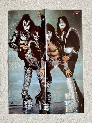 KISS Poster 1976 Destroyer Glitter Swedish Poster Music Magazine
