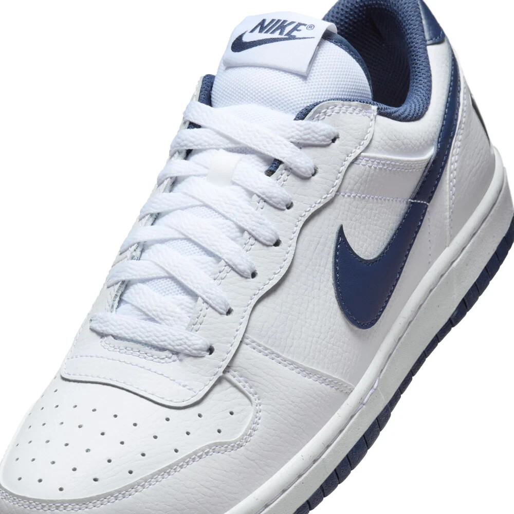 Nike big Nike Low White Midnight Navy Sneaker 355152-140 Men\'s Size 9.5 amputee Nike Big Nike Low White Midnight Navy Men main image 2