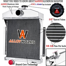 3 Row Aluminum Radiator For International Case 140 Farmall 140hv 1958-80 359756