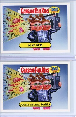 Garbage Pail Kids 30th Anniversary GP Kids' Kids DEAF DEB & DOUBLE-DECIBEL DARIA