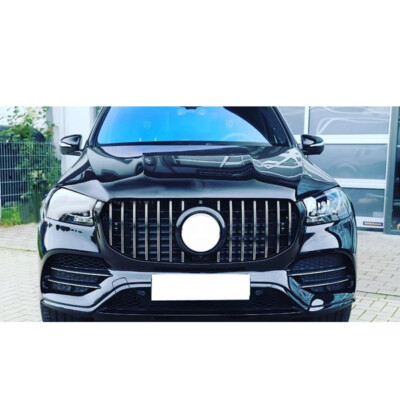 Chrome+Black For Mercedes Benz X167 GLS450 GLS580 2020-2022 Front