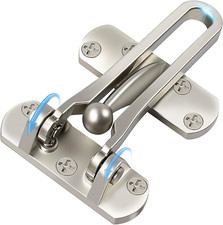 Door Lock Latch For Home Security Swing Bar Door Guard For Front And Inside Door