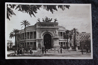 Postkarte Ansichtskarten Italien Palermo Politeama Garibaldi 1935 (O)