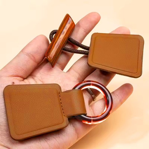 PU Leather Horn Imitation Horn Toggle Buttons For Coat Jacket Decor Sewing Craft - Picture 9 of 11