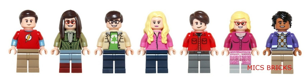 LEGO 21302 - The Big Bang Theory - Mini Figure Lot - All 7 Mini