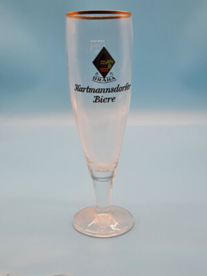 Hartmannsdorfer Braha 0,25l Brauerei Bierglas Bier Glas alt Pils