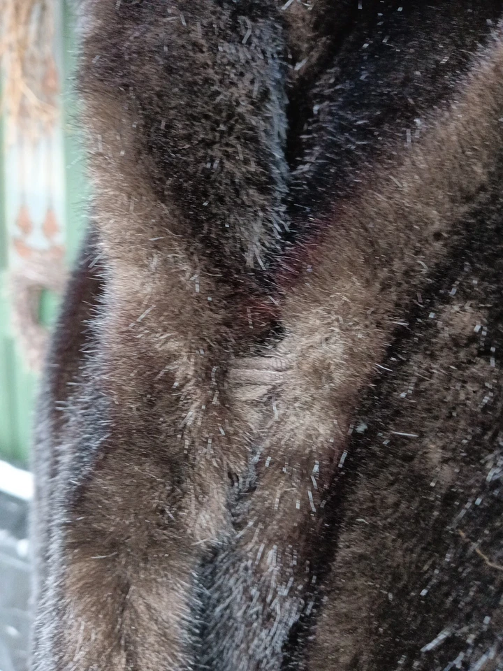 Vintage Astraka Faux Fur Sable Coat Fantastic Condition 12-16 - Image 2 of 4