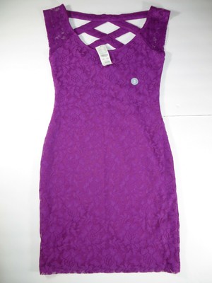 purple lace bodycon dress