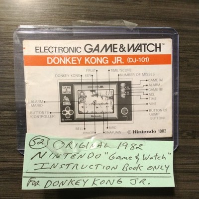 Nintendo Game & Watch Donkey Kong Jr Vintage Handheld LCD Video