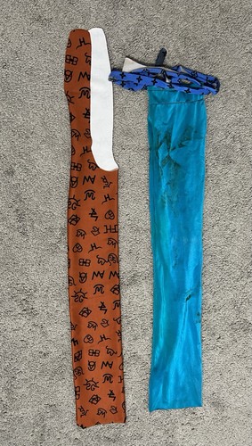 Lot Of 2 Lycra Tie In Tailbags 1 Teal USED And 1 Rust Colored With Brands NEW