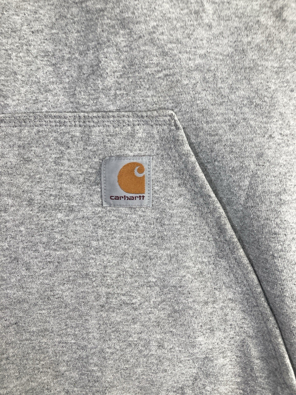 Carhartt K121 Hoodie 2XL Grey Original Fit Logo K121-HGY Small Mark thumbnail 2