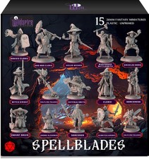 Spellblades - Hero Player-Characters NPC for DND Miniatures Unpainted Bulk ...