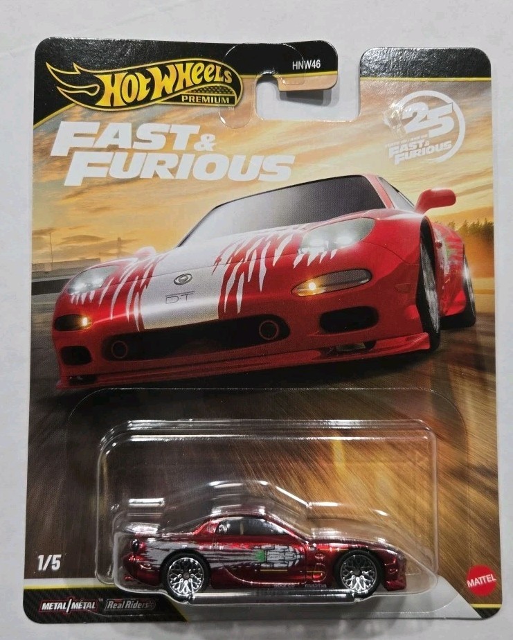 Hot Wheels 2026 Premium Fast & Furious 25th Anniversary Set of 5