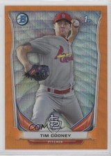 2014 Bowman Prospects Chrome Retail Orange Wave Refractor Tim Cooney #BCP44 fm0