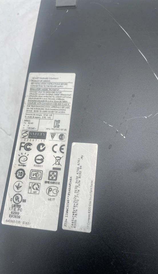 HP Compaq 8200 Elite SFF Desktop Intel Core Windows 7 No HDD - Image 3 of 4