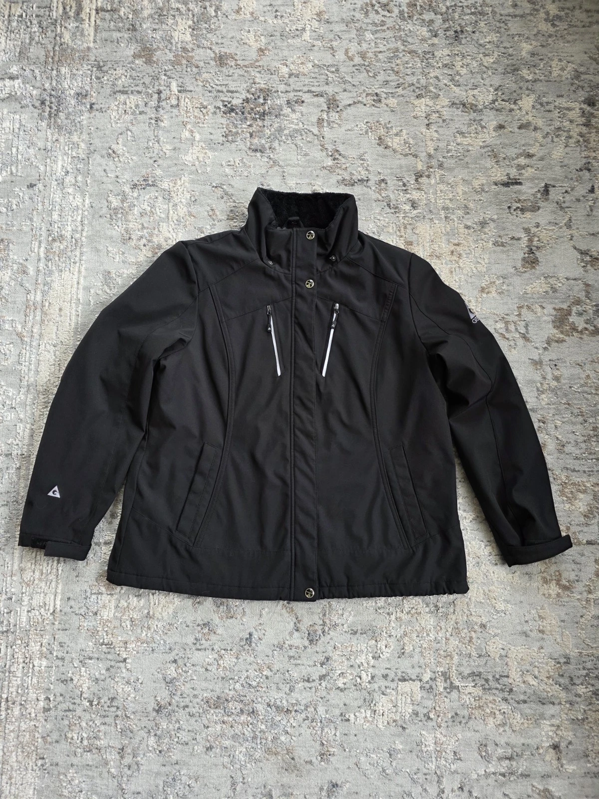 Very Nice Gerry Jacket Size Xl Mens Black Full Zip with Pockets Water Resistant