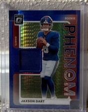 2025 Donruss Optic Phenom Jersey Jaxson Dart Giants #RPBH-JCW RC
