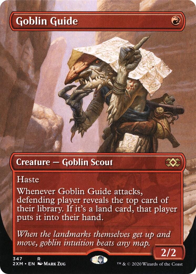 Goblin Guide (Borderless) - 347 - NM - Double Masters