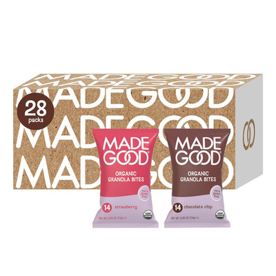 MadeGood Granola Bites Chocolate Chip & Strawberry Variety Pack Gluten Free 