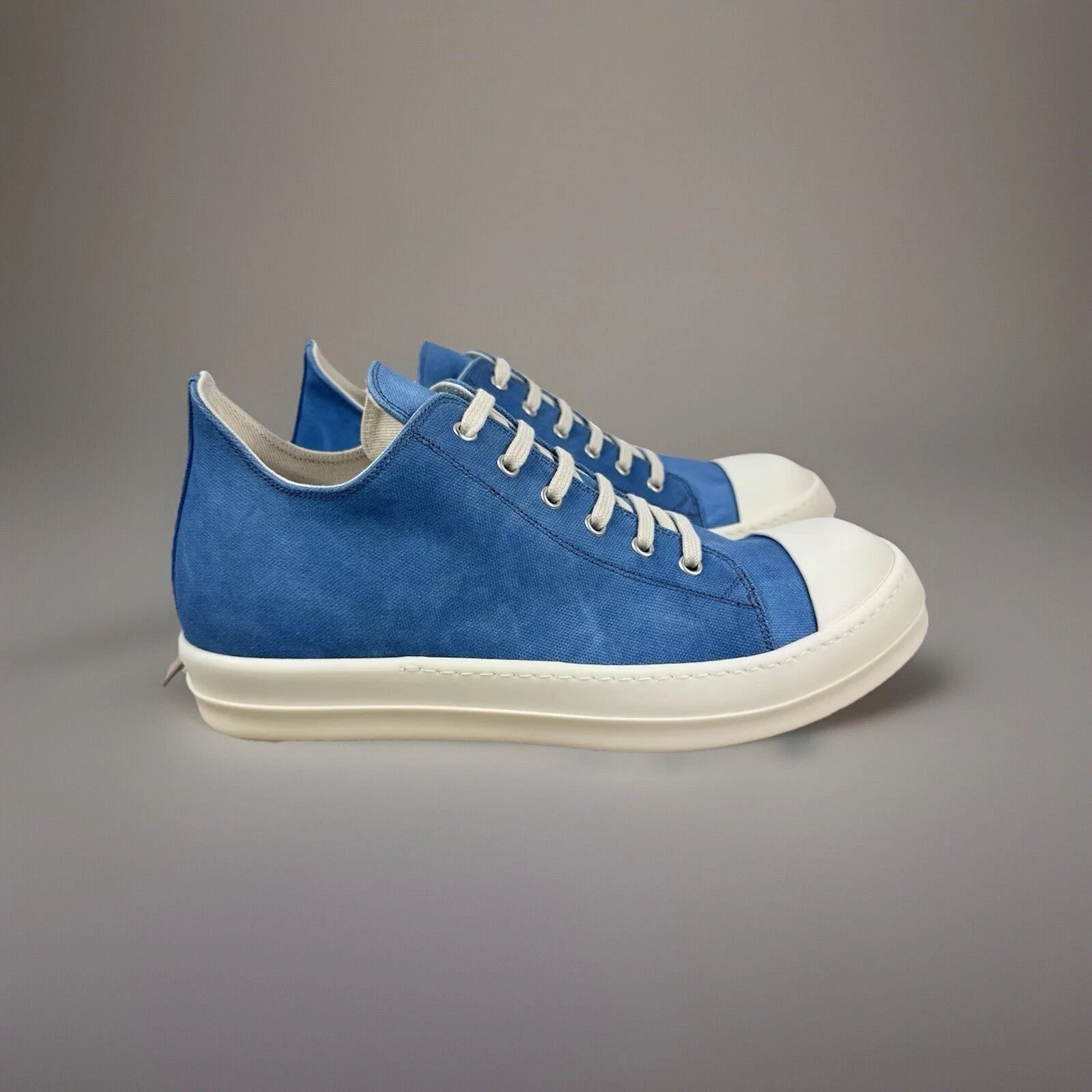 RICK OWENS DRKSHDW Rick Owens x Drkshdw Sneakers in tela blu dentifricio taglia: UK 11 US 12 EU45