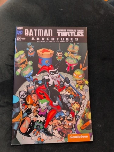 BATMAN TEENAGE MUTANT NINJA TURTLES ADVENTURES #2 HARLEY QUINN JOKER VARIANT 1