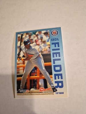 CECIL FIELDER 1992 FLEER THE PERFORMER 7-ELEVEN CITGO #7 OF 24 FREE SHIP