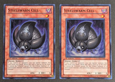 Yugioh TCG - 2x Steelswarm Cell - HA05-EN043 - NM - 1st Edition Super Rare 2011