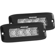 Rigid Industries Sr-q Series Pro Spot Diffused Led - Flush Mount - Pair - Black