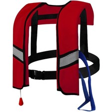 150N Automatic Inflatable Life Jacket Adjustable Nylon Swim Vest with CO2