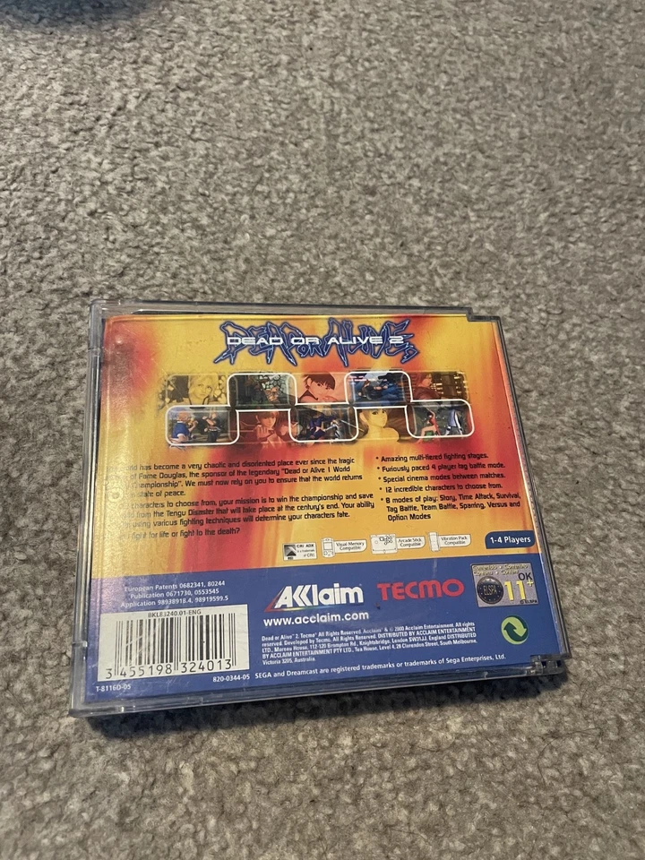 Dead or Alive 2 - SEGA DREAMCAST (PAL UK) Compete with case and manuals - Image 2 of 4