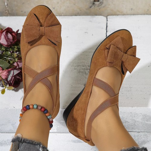 2025 WOMENS SUEDE SIZE WEDDING SHOES BRIDESMAID PARTY WEDGE LOW HEEL SANDALS - Picture 27 of 33