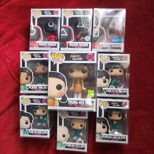 Complete Squid Game Funko Pop Set