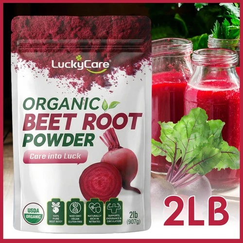 2 LB Organic Beet Root Powder Raw Non GMO Pure Beta Vulgaris Nitric Oxide Booste