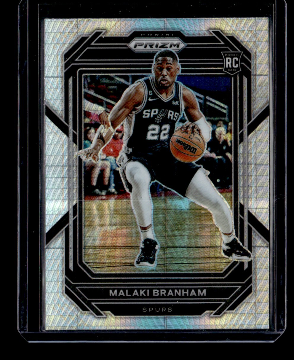 2022-23 Panini Prizm Hyper Malaki Branham RC San Antonio Spurs #230 Parallel