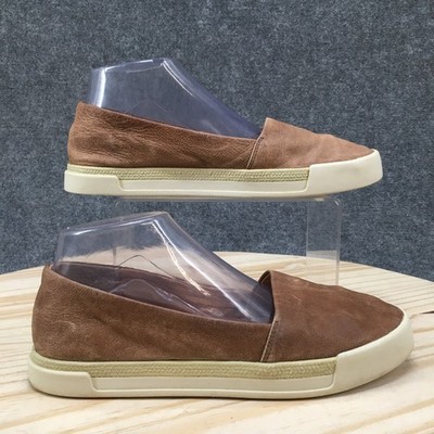 Lucky Brand Marza Shoes Womens 8 M Loafers Slip On Comfort Casual Leather Beige