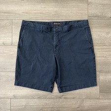 Michael Kors Mens Sz 38 Chino Shorts Navy Blue