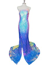 Jovani Jennifer Gown White/blue Ombre